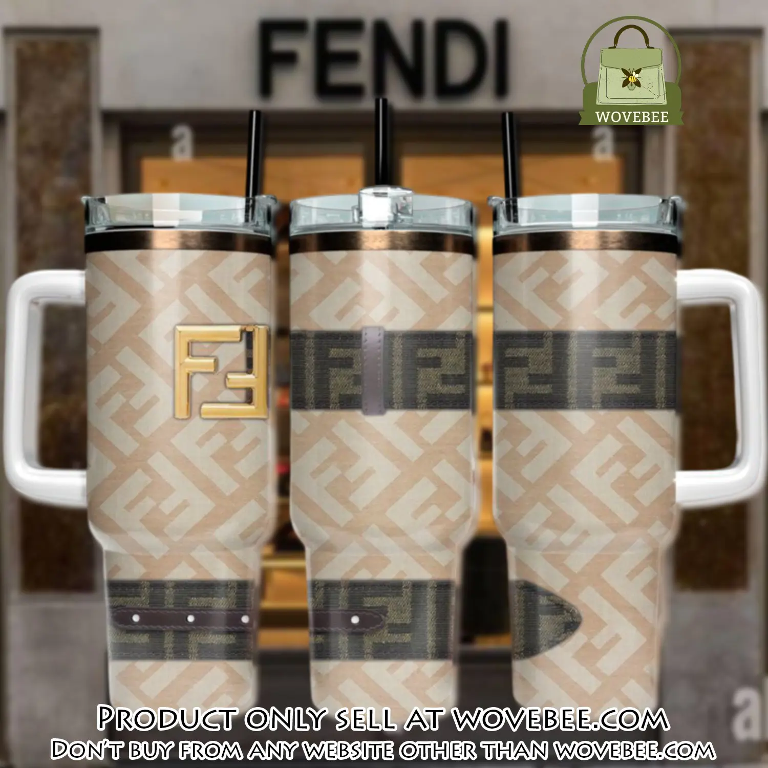 Fendi logo 40oz stanley tumbler fendi stanley tumbler ktb1067 wvb1136834